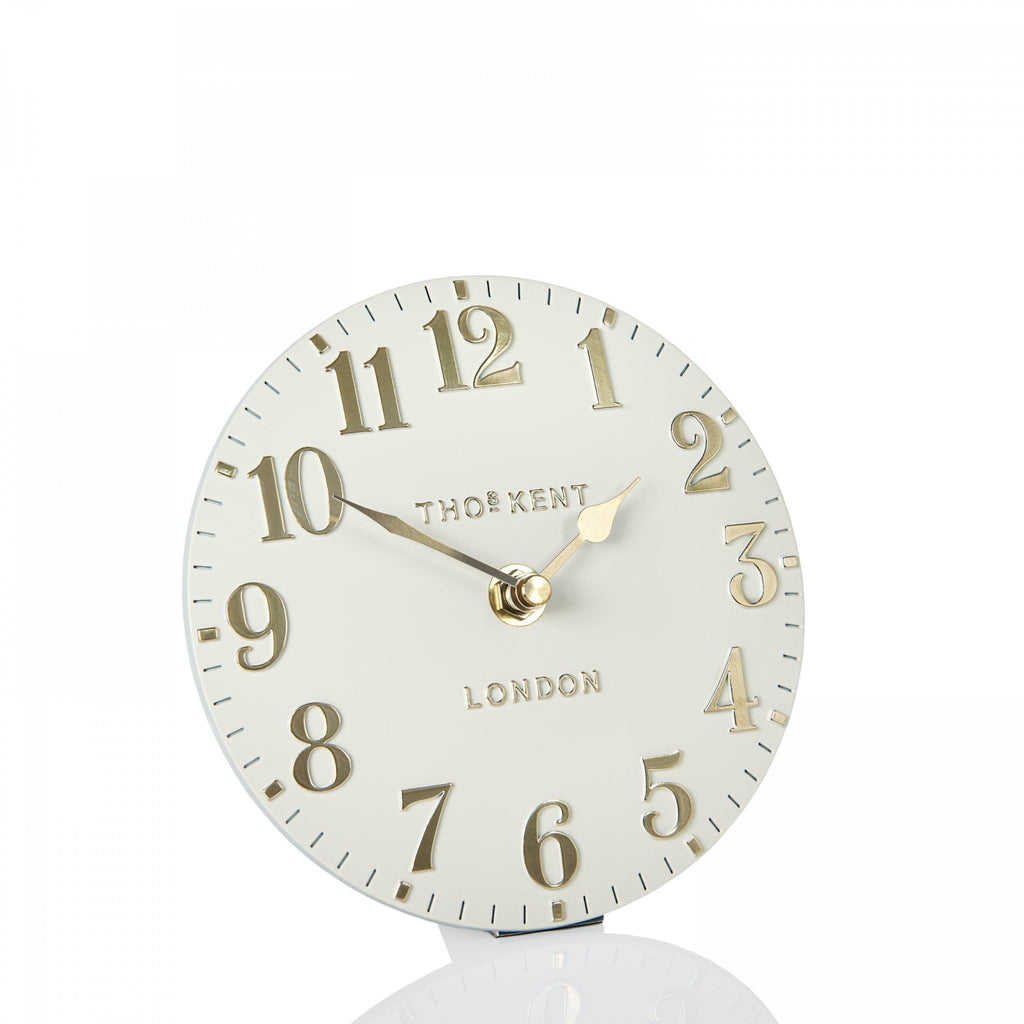 6'' Arabic Mantel Clock Oatmeal - Distinctly Living