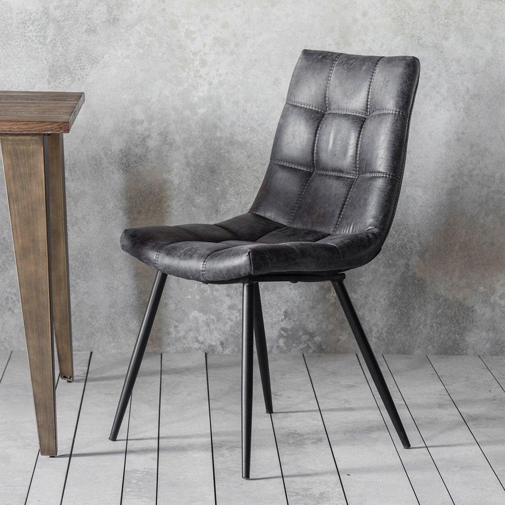 A Pair of Derwent Chairs - Grey or Brown - Distinctly Living 