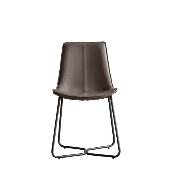 A Pair of Hawkins Dining Chairs - Charcoal, Brown or Ember - Distinctly Living 