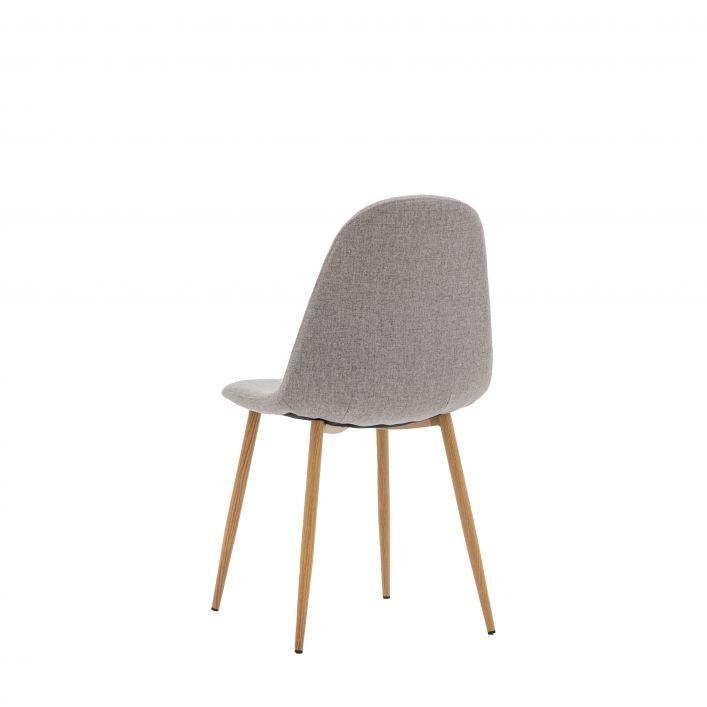 A Pair of Minack Chairs - Light Grey/Oak - Distinctly Living 