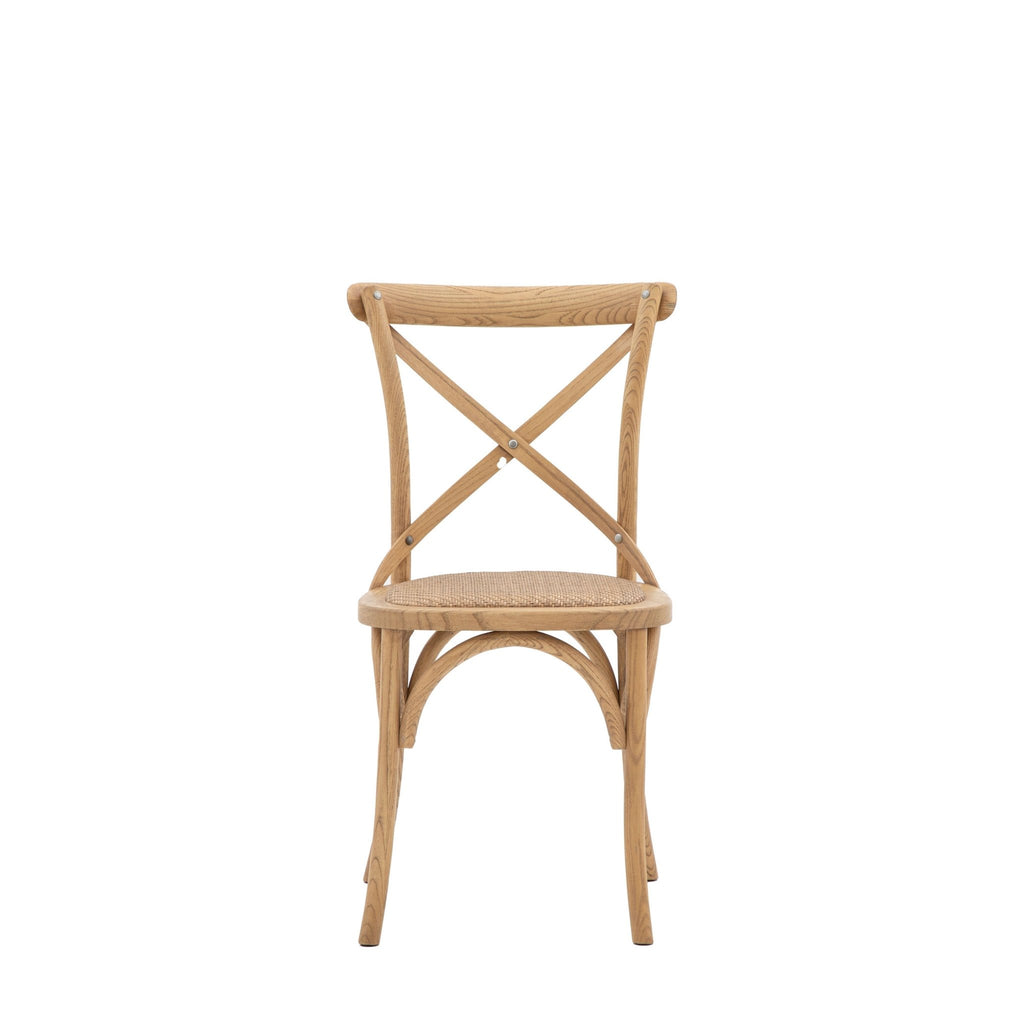 A Set of Two Paris Bistro Chairs - Natural - Distinctly Living