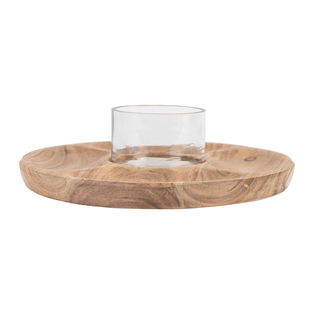 Acacia Wooden Nibble Dish - Distinctly Living