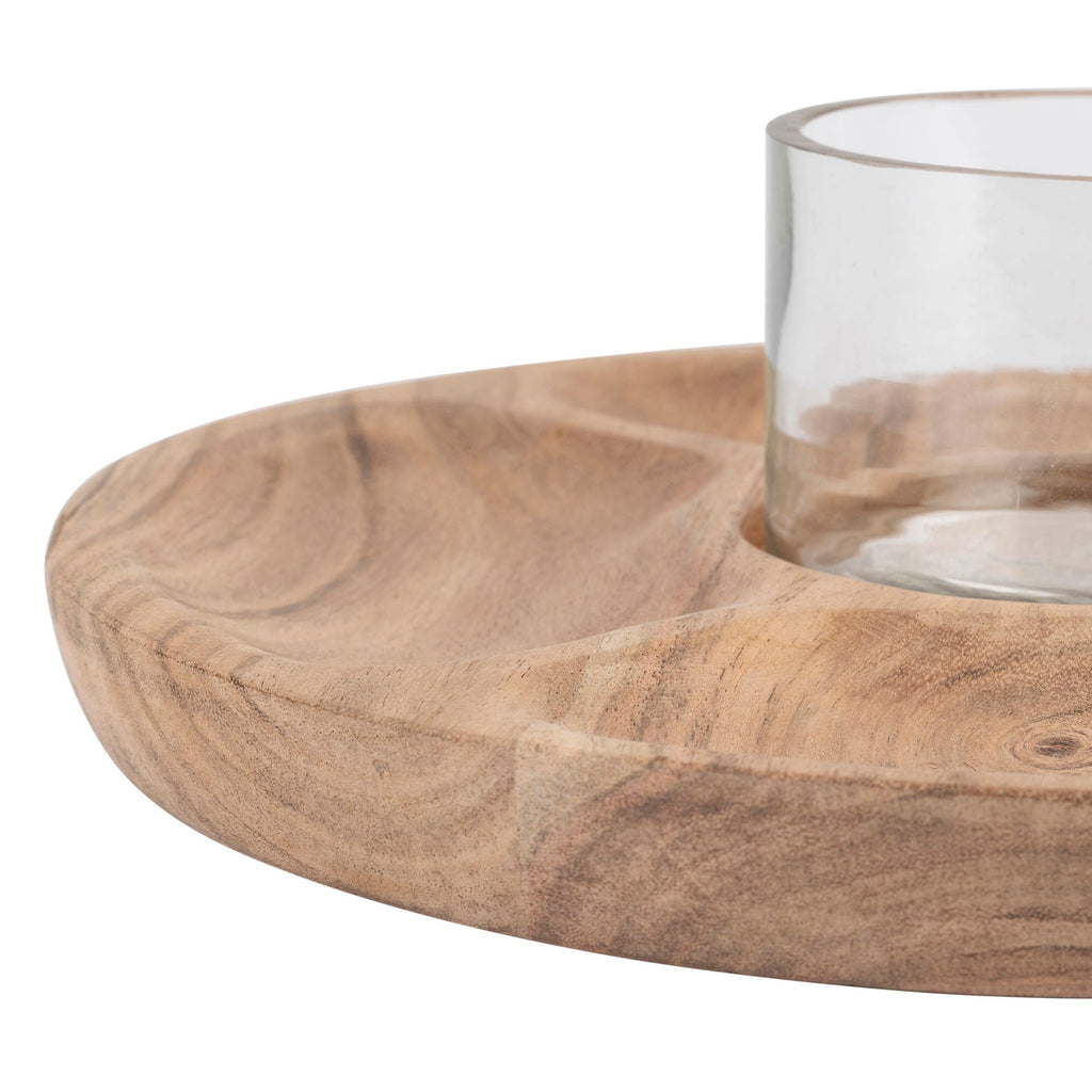 Acacia Wooden Nibble Dish - Distinctly Living