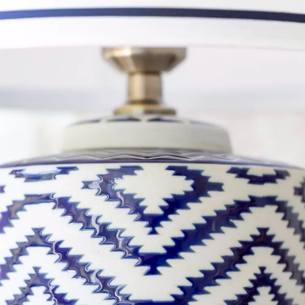 Aztec Lamp - Blue - Distinctly Living 