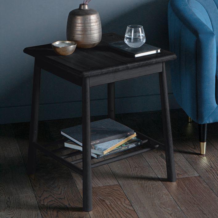 Balham Large Side Table - Oak or Black - Distinctly Living 