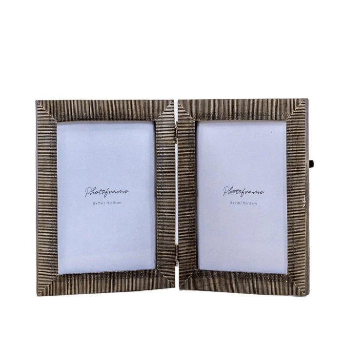 Double Bronze Photo Frame - Distinctly Living 