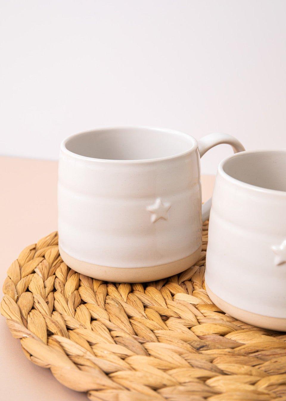 Embossed Star Mug - Distinctly Living 