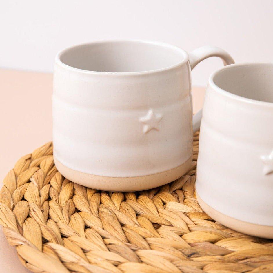 Embossed Star Mug - Distinctly Living 