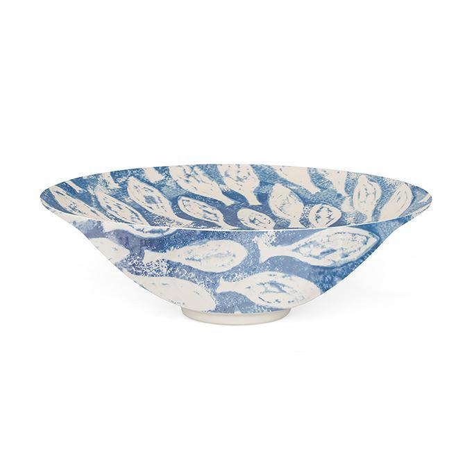 Fish Shoal Salad Bowl - Blue - Distinctly Living