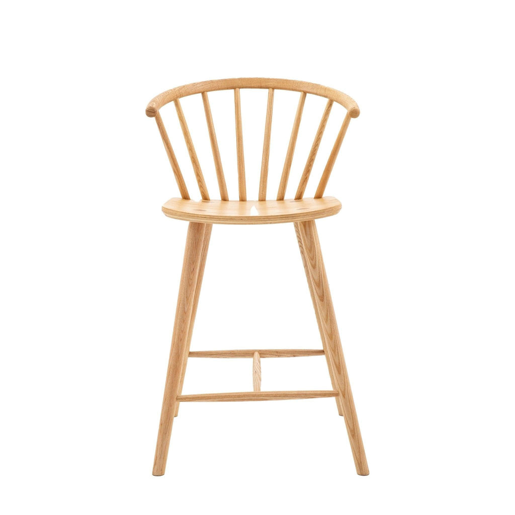 Folk Oak Bar Stool - Natural or Mocha - Distinctly Living 