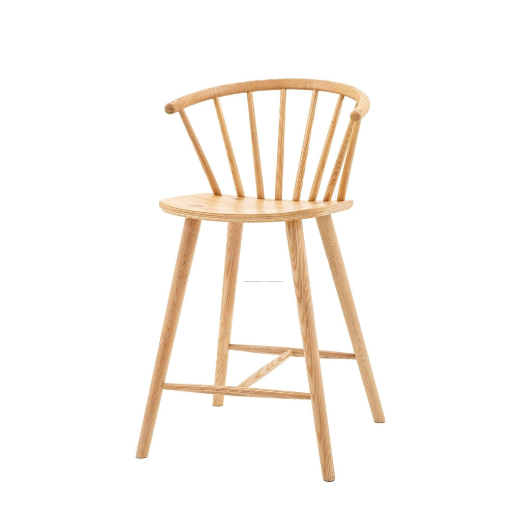 Folk Oak Bar Stool - Natural or Mocha - Distinctly Living 