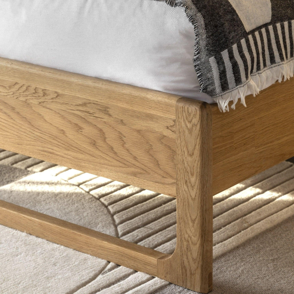 Folk Oak - Double Bed - Natural - Distinctly Living 