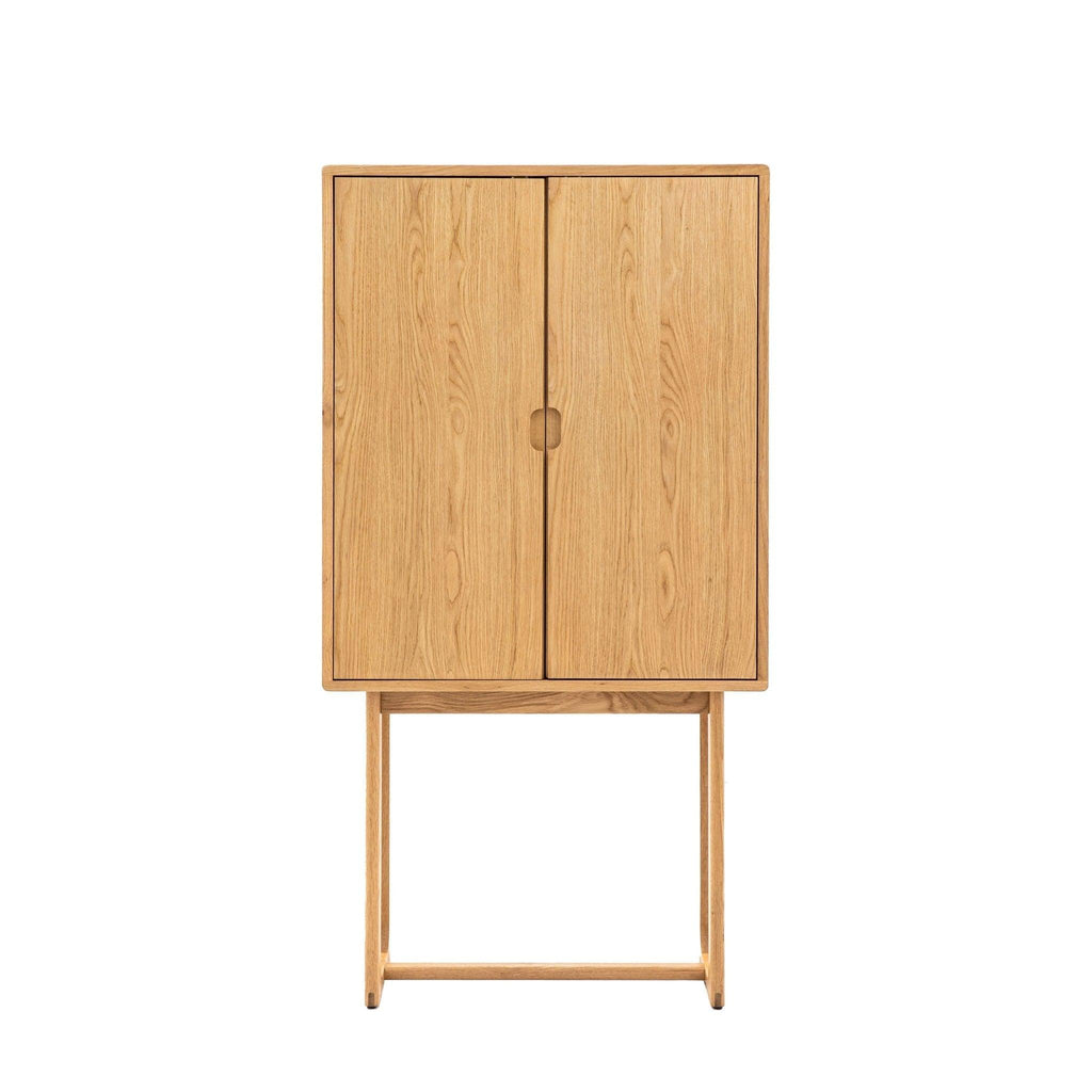 Folk Oak - Drinks Cabinet - Natural or Smoked - Distinctly Living 