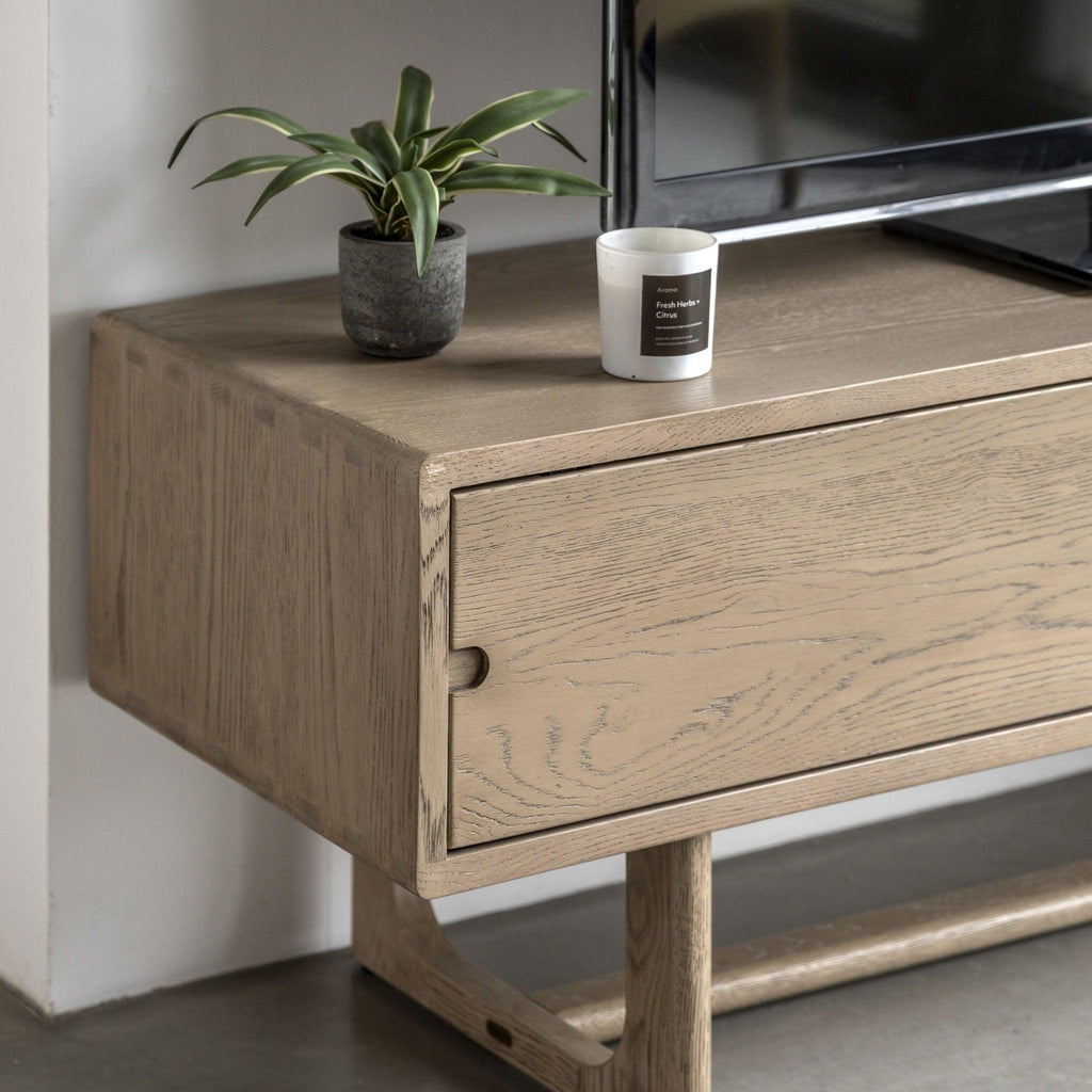 Folk Oak - TV Unit - Natural or Smoked - Distinctly Living 