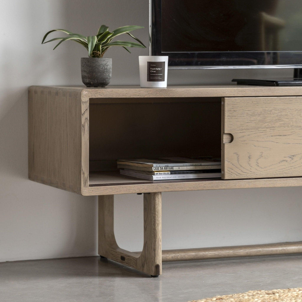 Folk Oak - TV Unit - Natural or Smoked - Distinctly Living 