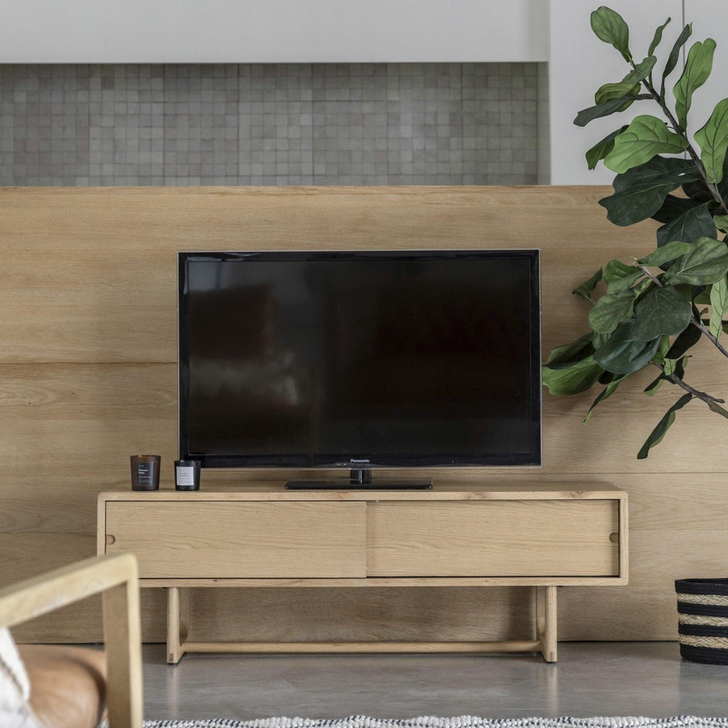 Folk Oak - TV Unit - Natural or Smoked - Distinctly Living 