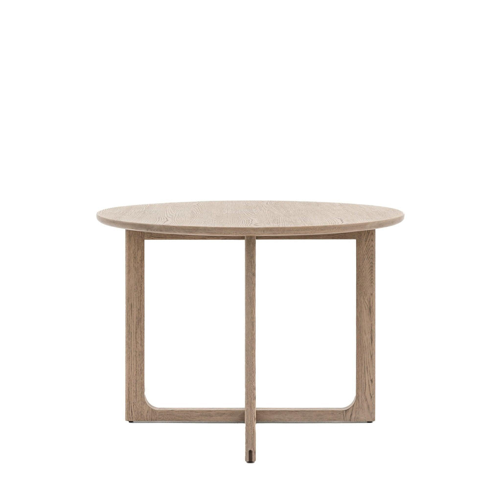 Folk Oak Round Dining Table - Natural or Smoked - Distinctly Living 