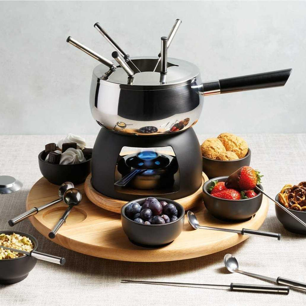 Fondue Set - 6 Person Stainless Steel - Distinctly Living 