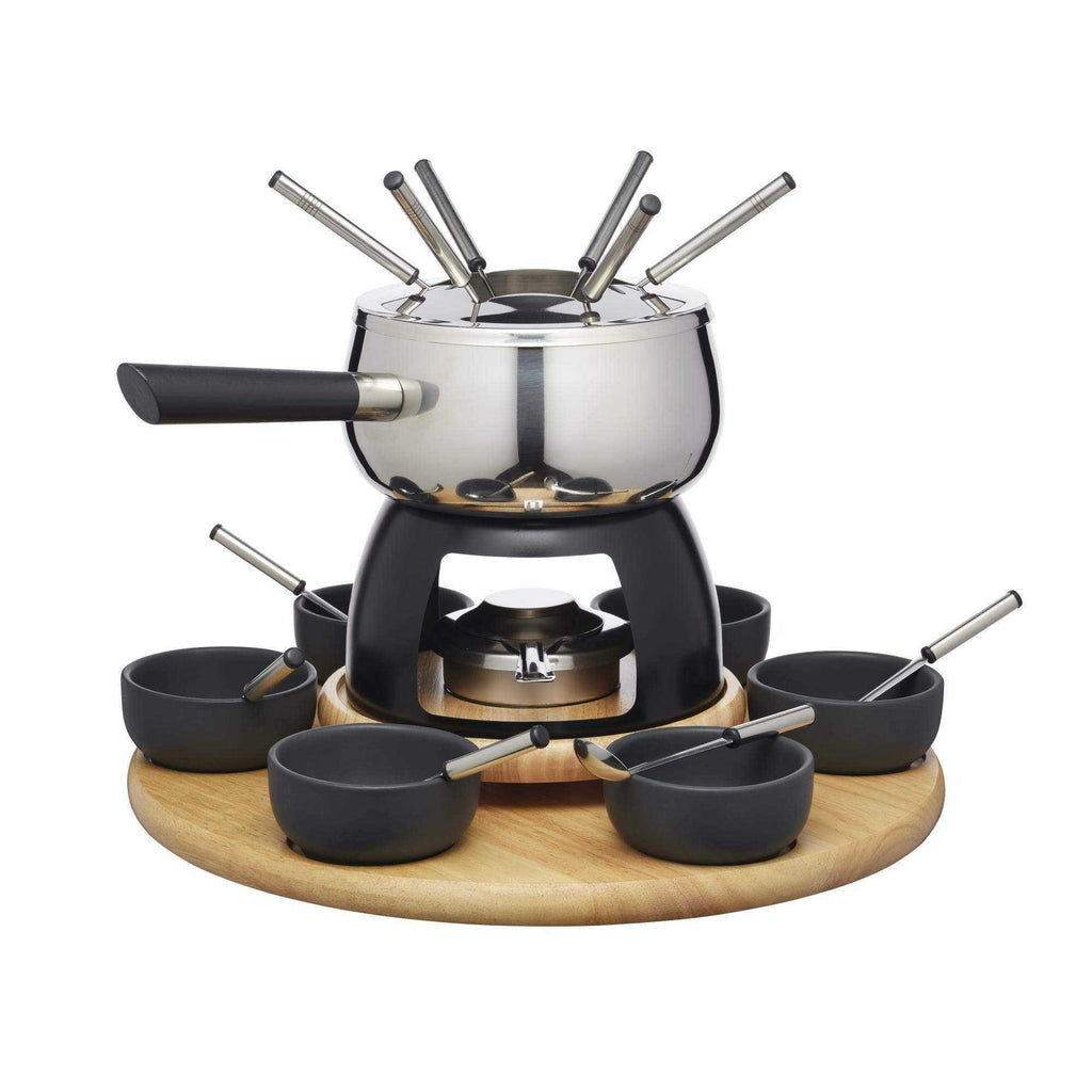 Fondue Set - 6 Person Stainless Steel - Distinctly Living 