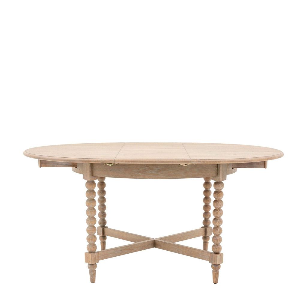 Globe Round Extending Dining Table - Oak - Distinctly Living 