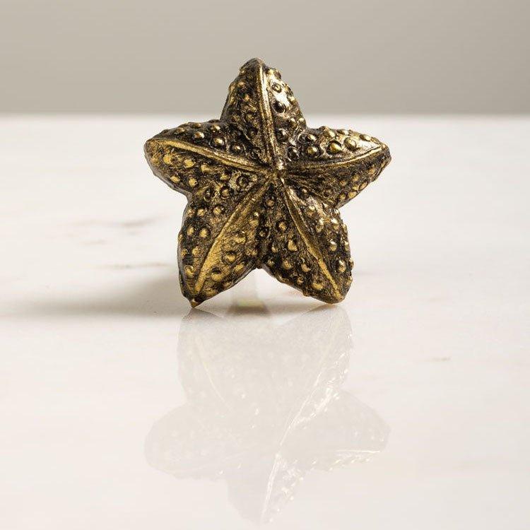 Golden Starfish Cabinet Knob - Distinctly Living 