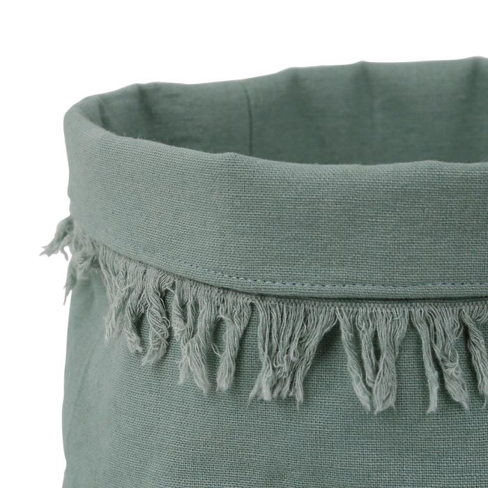 Green Fabric Bread Basket - Distinctly Living