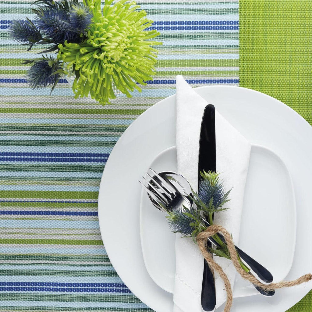 Green Stripes Easy Clean Placemat - Distinctly Living 