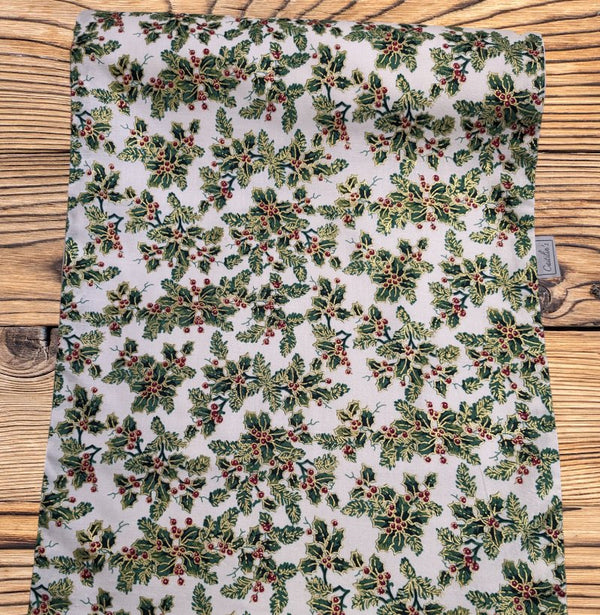 Handmade Christmas Runner - Festive Holly - Distinctly Living