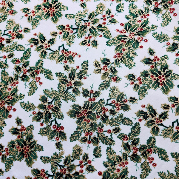 Handmade Christmas Runner - Festive Holly - Distinctly Living