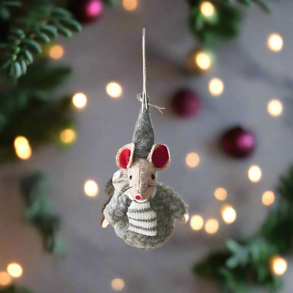 Hanging Woolly Mouse - Distinctly Living