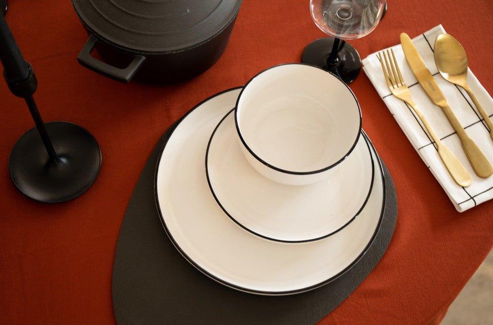 Linear - 12 Piece Dinner Service - Distinctly Living 