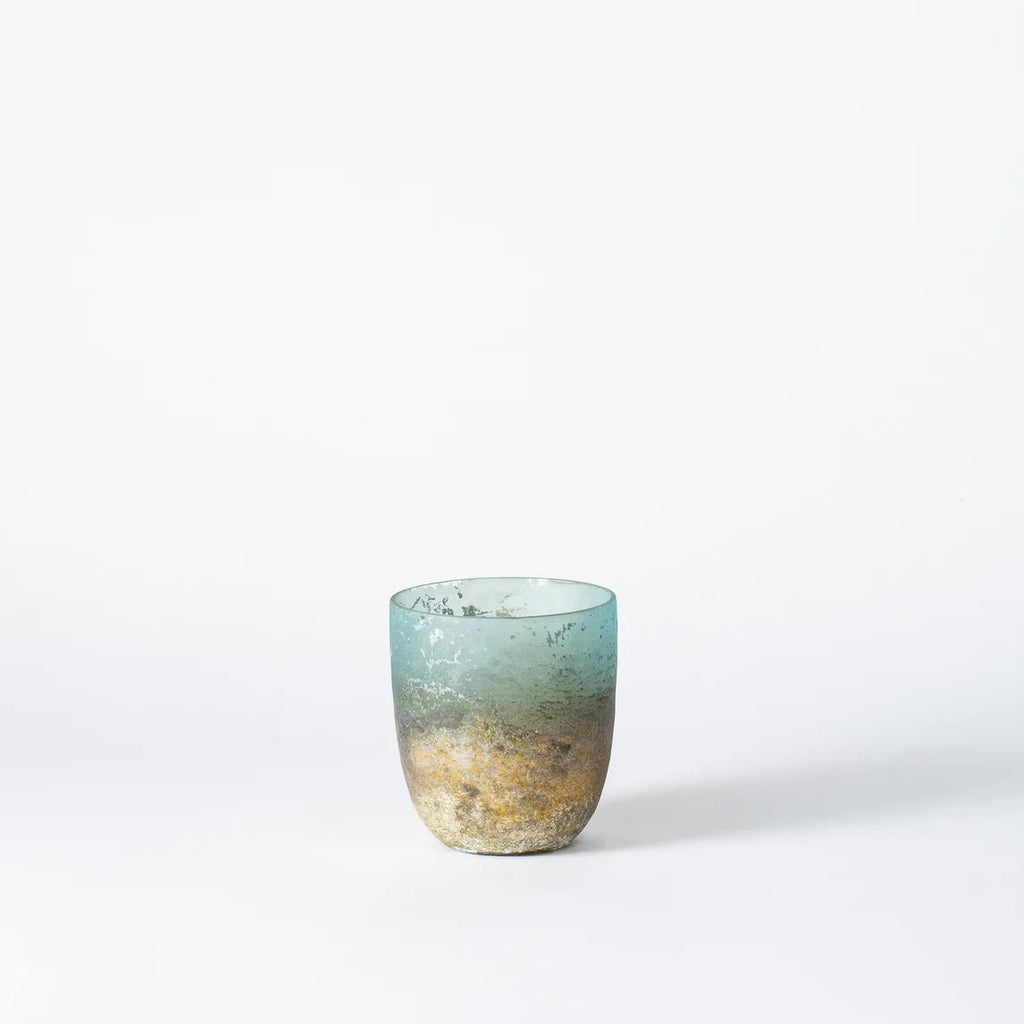 Medium Aquamarine Tea Light Holder - Distinctly Living