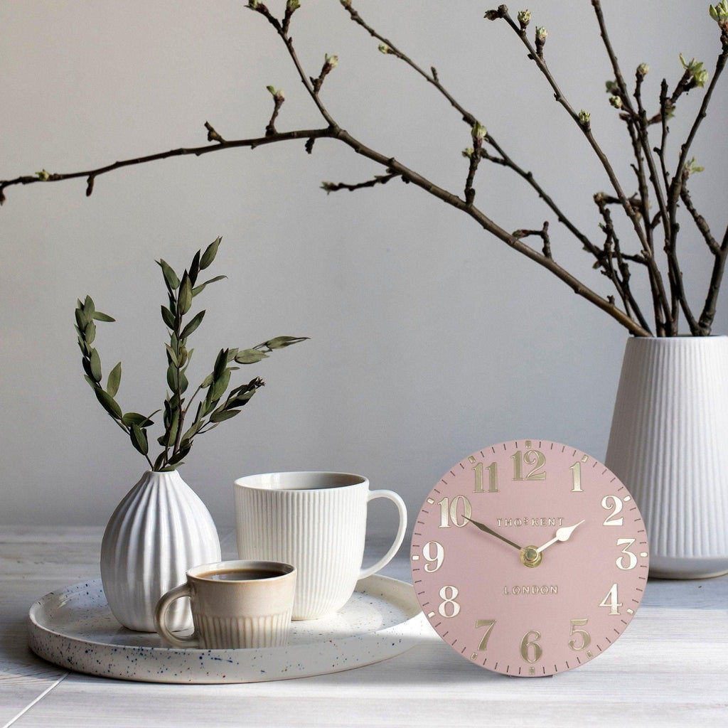 Mini Mantel Clock - Blush Pink - Distinctly Living 