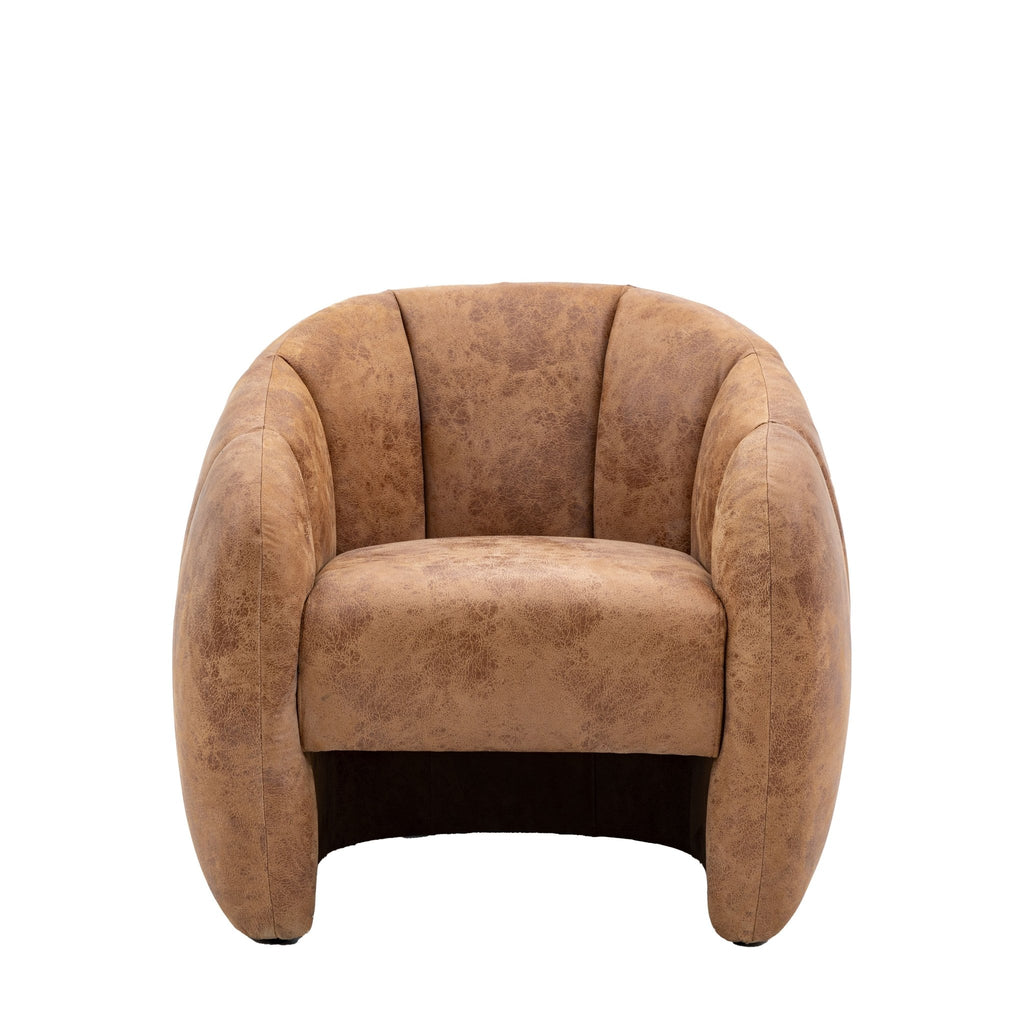 Nelly Tub Chair - Moss Green or Tan - Distinctly Living