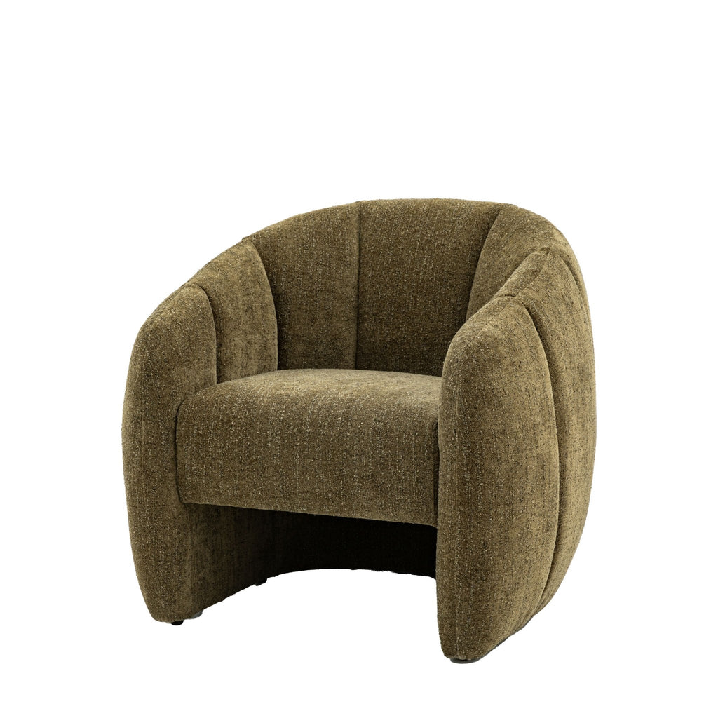 Nelly Tub Chair - Moss Green or Tan - Distinctly Living