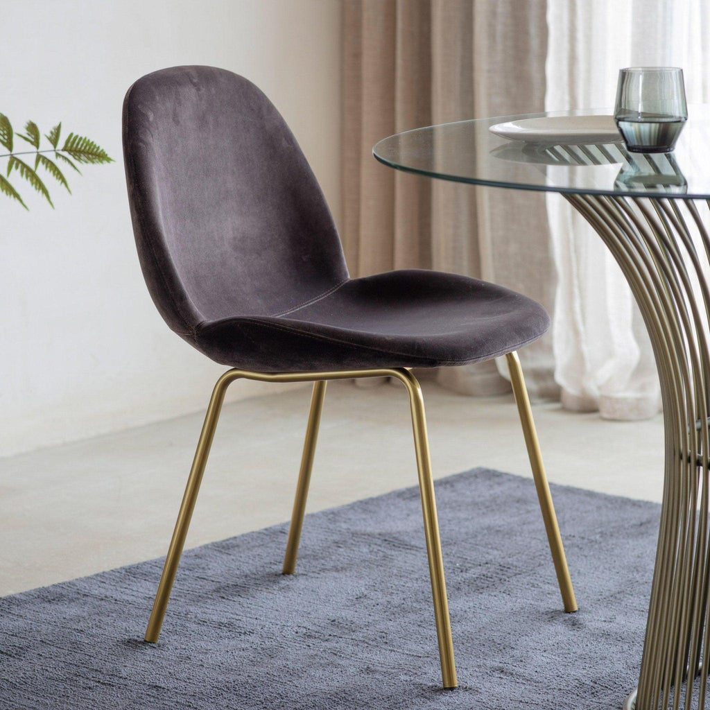 Pair of Palermo Dining Chair - Petrol Blue, Grey, Mint, Light Grey, Brown - Distinctly Living 