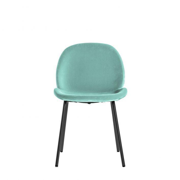 Pair of Palermo Dining Chair - Petrol Blue, Grey, Mint, Light Grey, Brown - Distinctly Living 