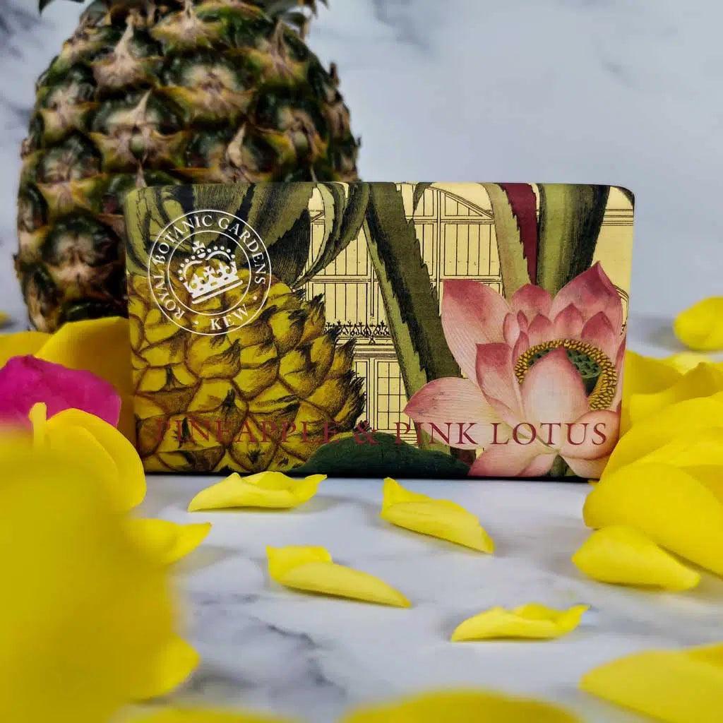 Pineapple & Pink Lotus Kew Garden Soap - Distinctly Living 