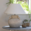 Serville Table Lamp Stone and Shade - Pre-Order - Distinctly Living