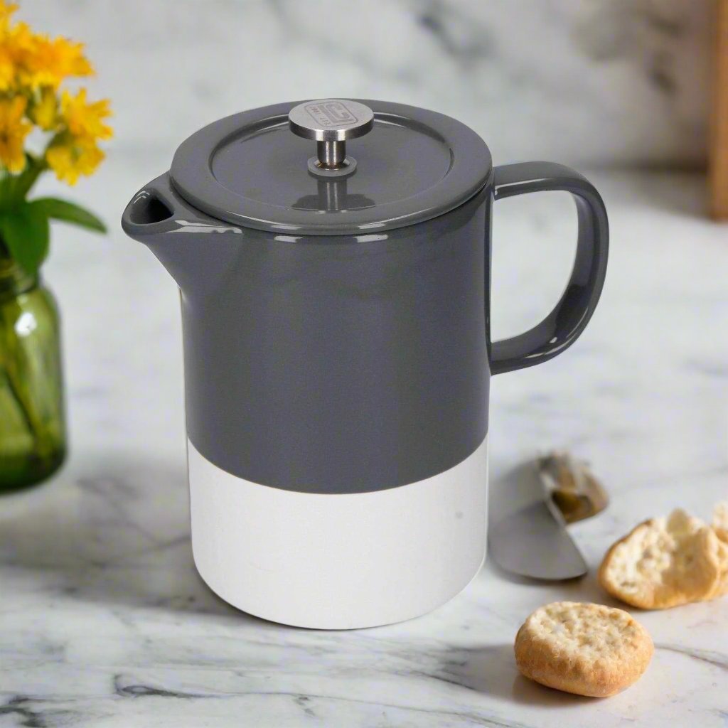 Two Tone Cafetiere Grey - Distinctly Living 