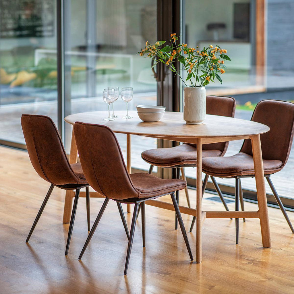 Valencia Oval Dining Table in Oak - Distinctly Living 