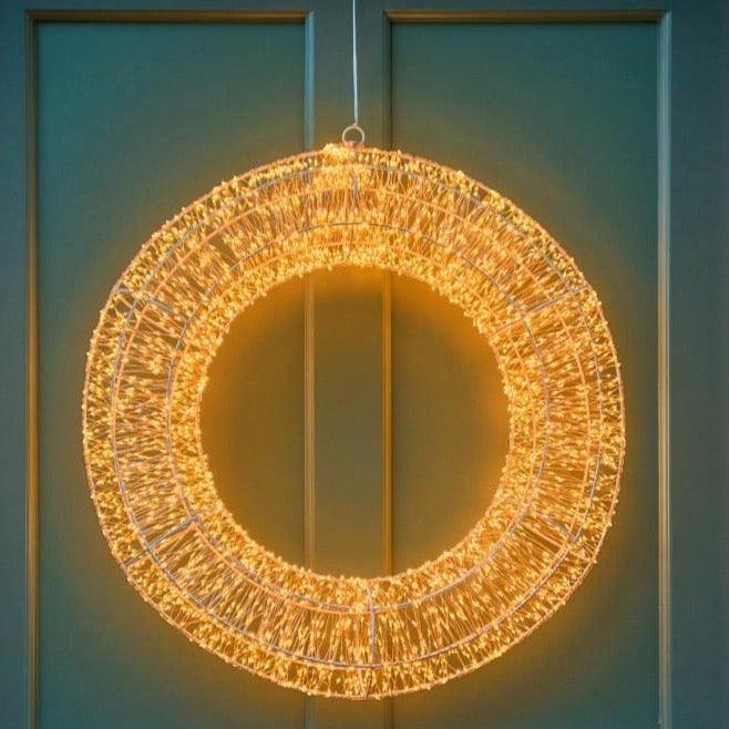 XL Shimmer and Shine LED Circle - 50cm Copper - Distinctly Living 